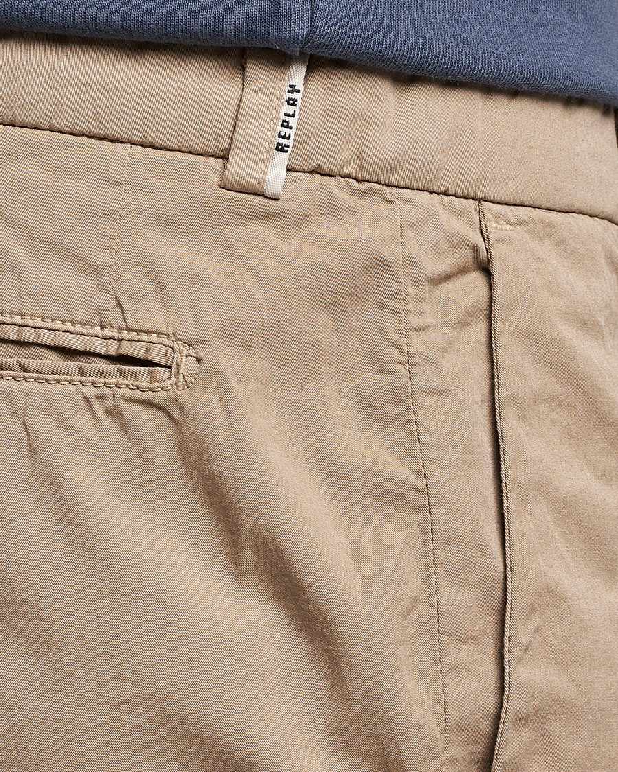 Hombres | Pantalones cortos | Replay | Sartoriale Chino Shorts Sand
