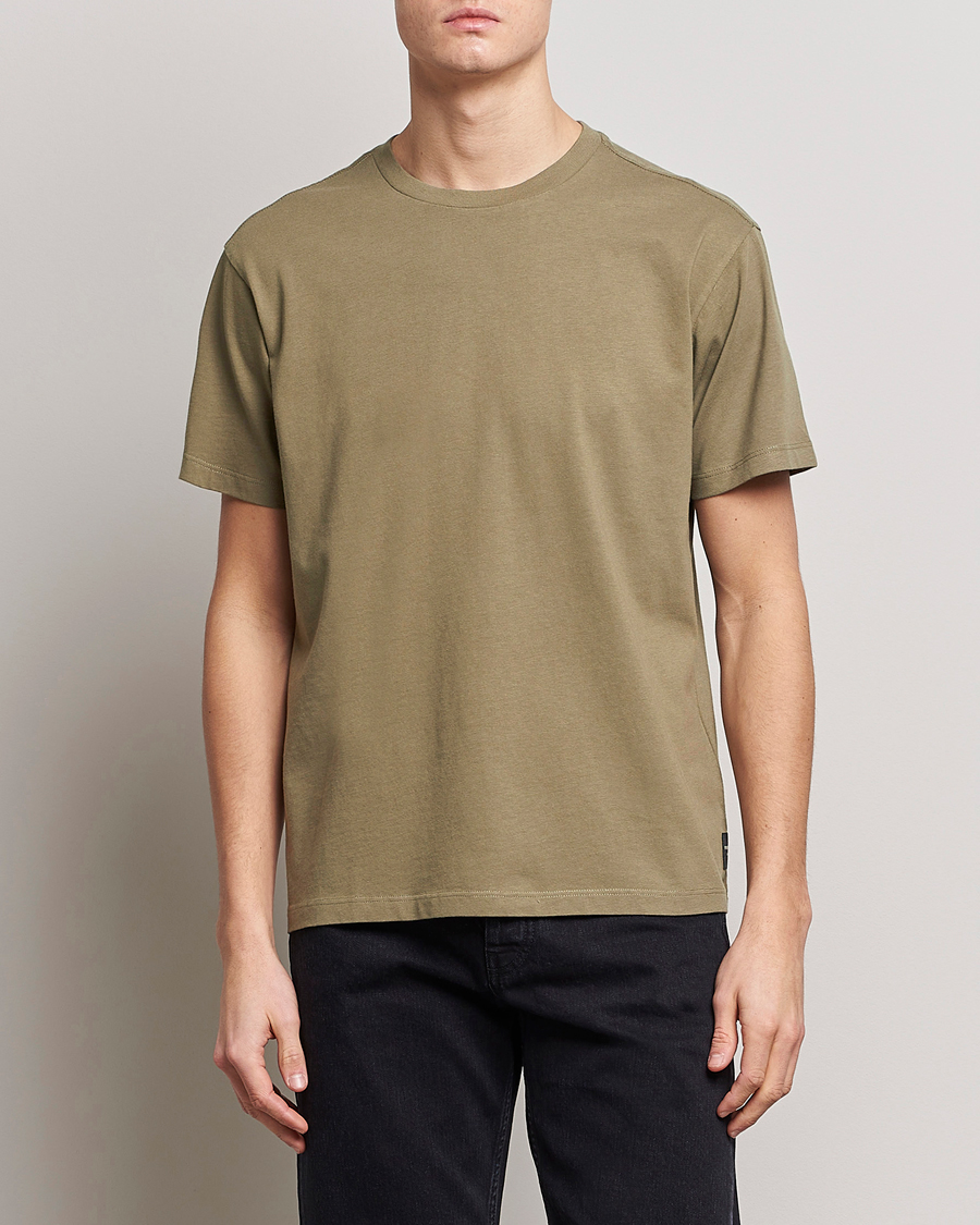 Hombres | Camisetas | Replay | Sartoriale Heavy Crew Neck T-Shirt Sage Green