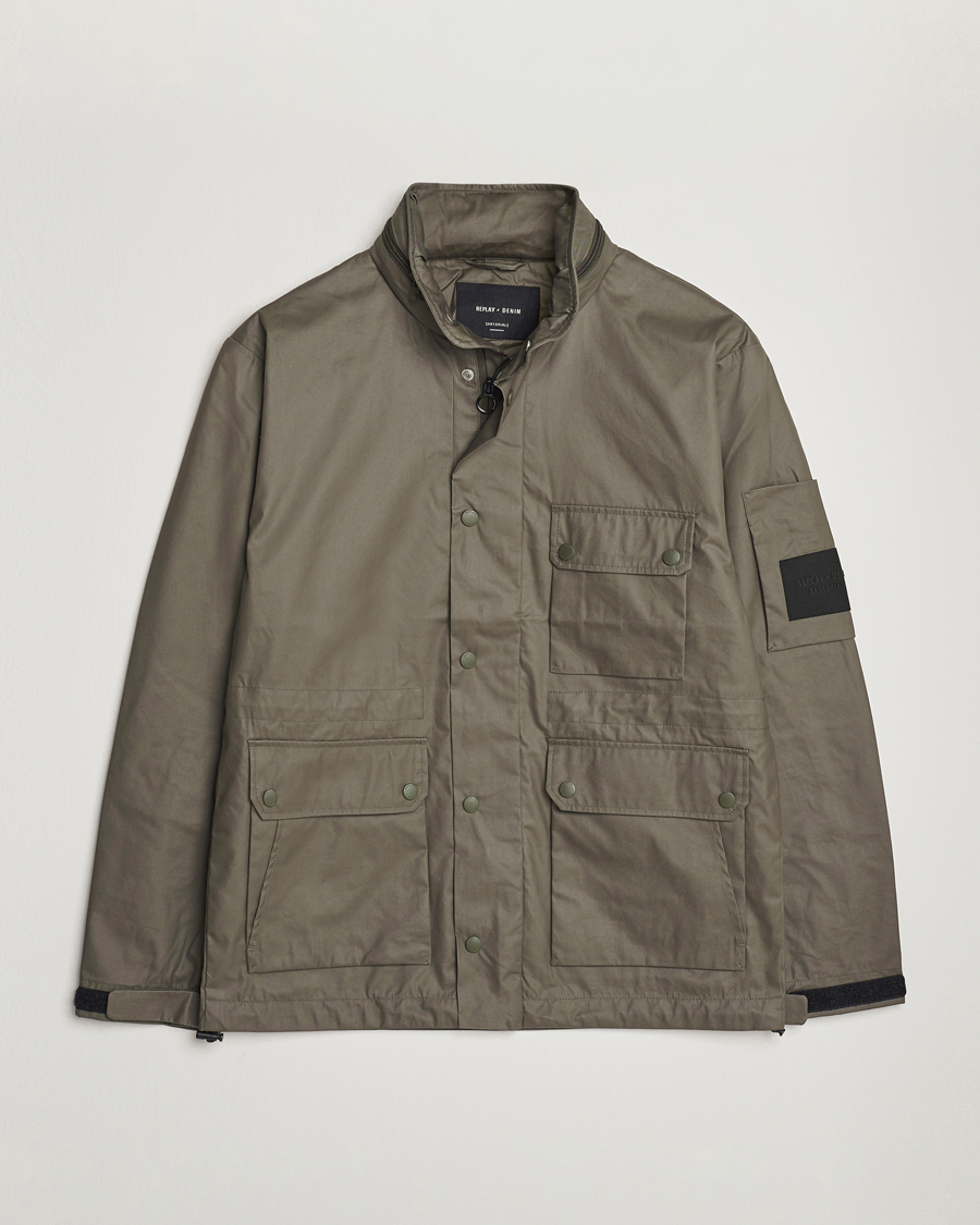 Hombres | Abrigos y chaquetas | Replay | Sartoriale Coated Jacket Dark Green