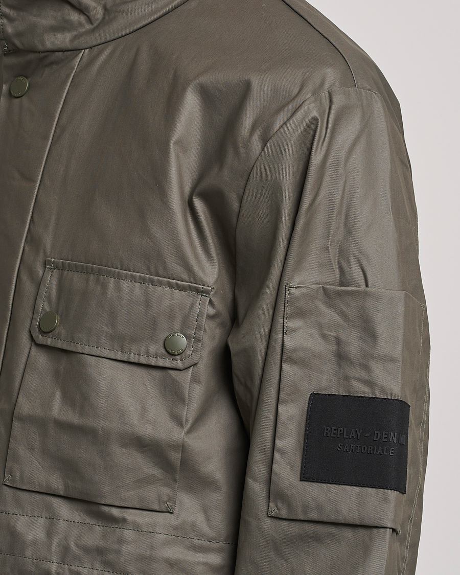 Hombres | Abrigos y chaquetas | Replay | Sartoriale Coated Jacket Dark Green