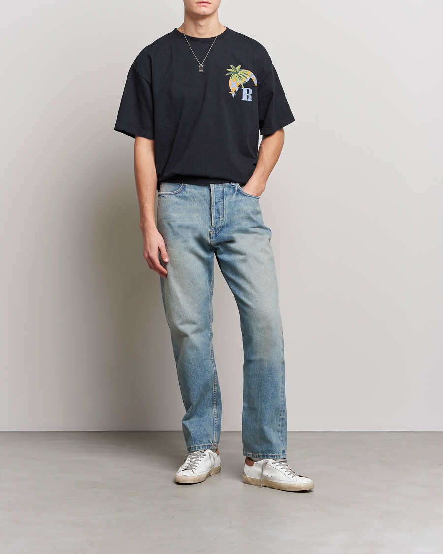 Hombres | Camisetas | Rhude | Moonlight Tropics T-Shirt Black
