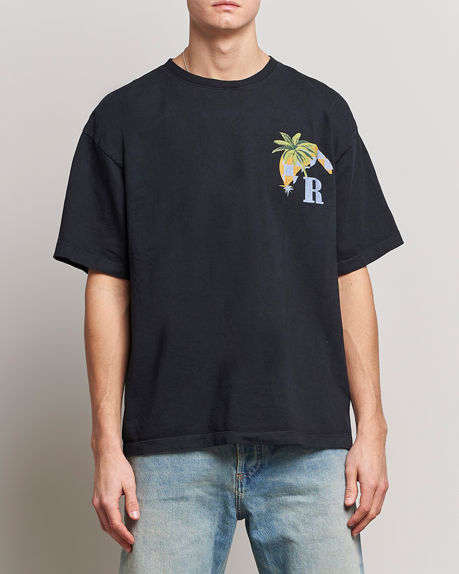 Hombres | Camisetas | Rhude | Moonlight Tropics T-Shirt Black