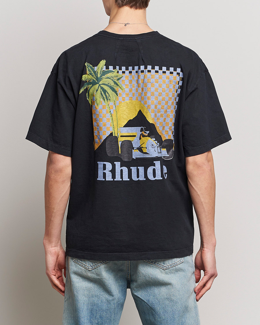 Hombres | Camisetas | Rhude | Moonlight Tropics T-Shirt Black