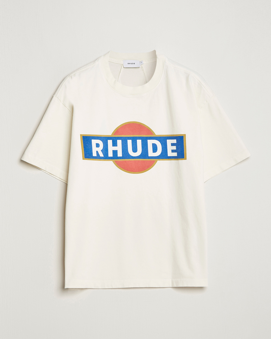 Hombres | Camisetas | Rhude | Vintage Racer T-Shirt White