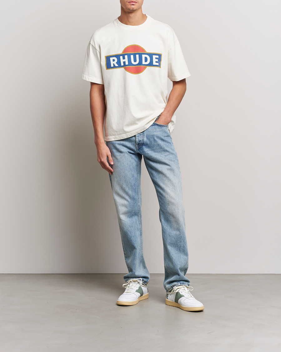 Hombres | Camisetas | Rhude | Vintage Racer T-Shirt White