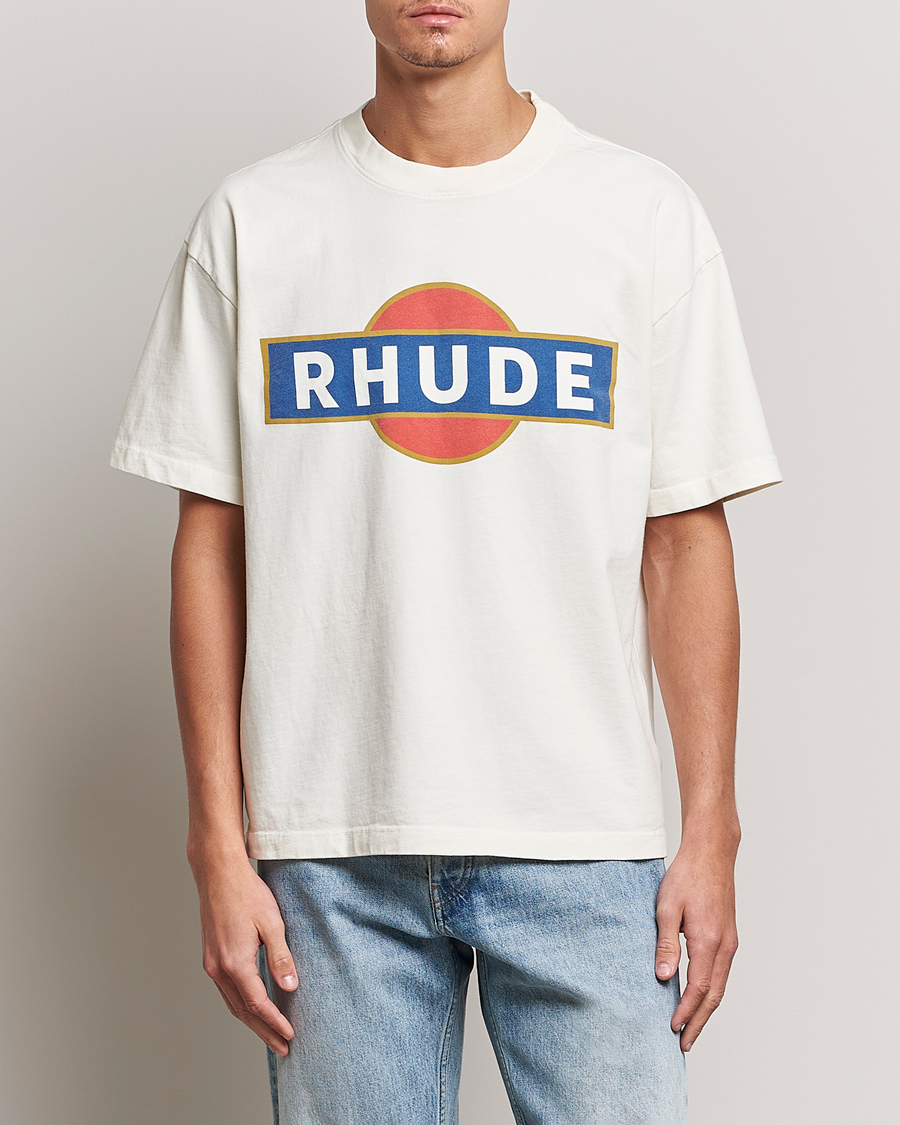 Hombres | Camisetas | Rhude | Vintage Racer T-Shirt White