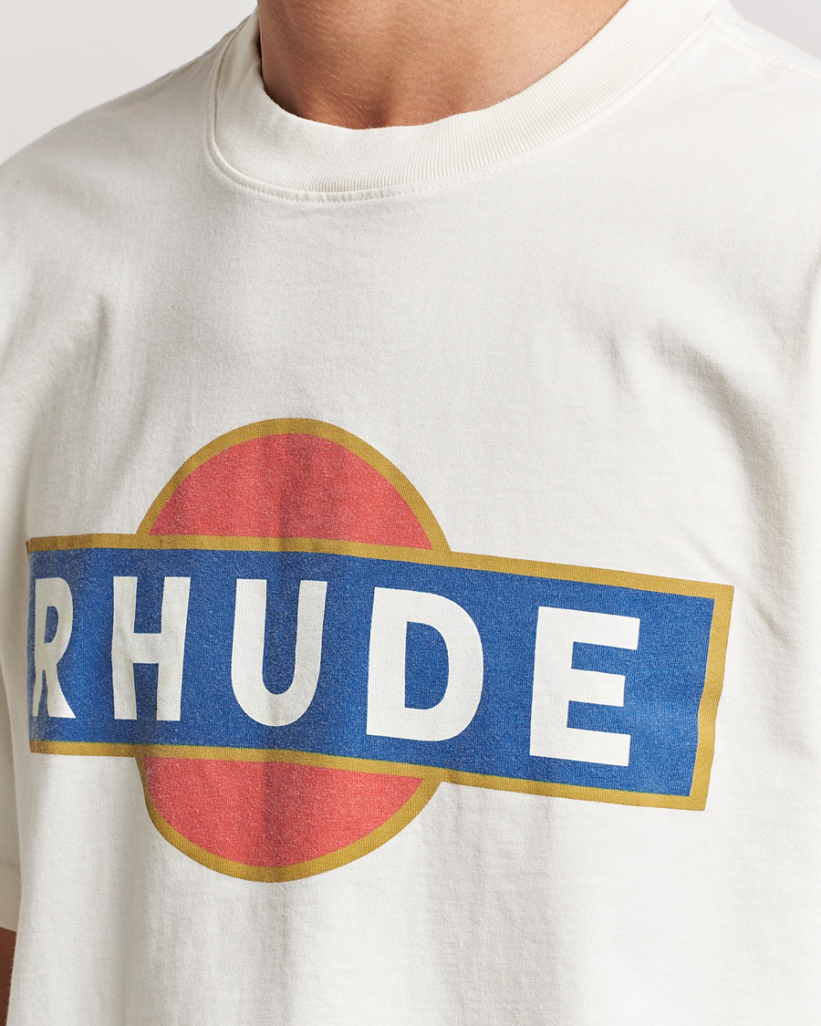 Hombres | Camisetas | Rhude | Vintage Racer T-Shirt White