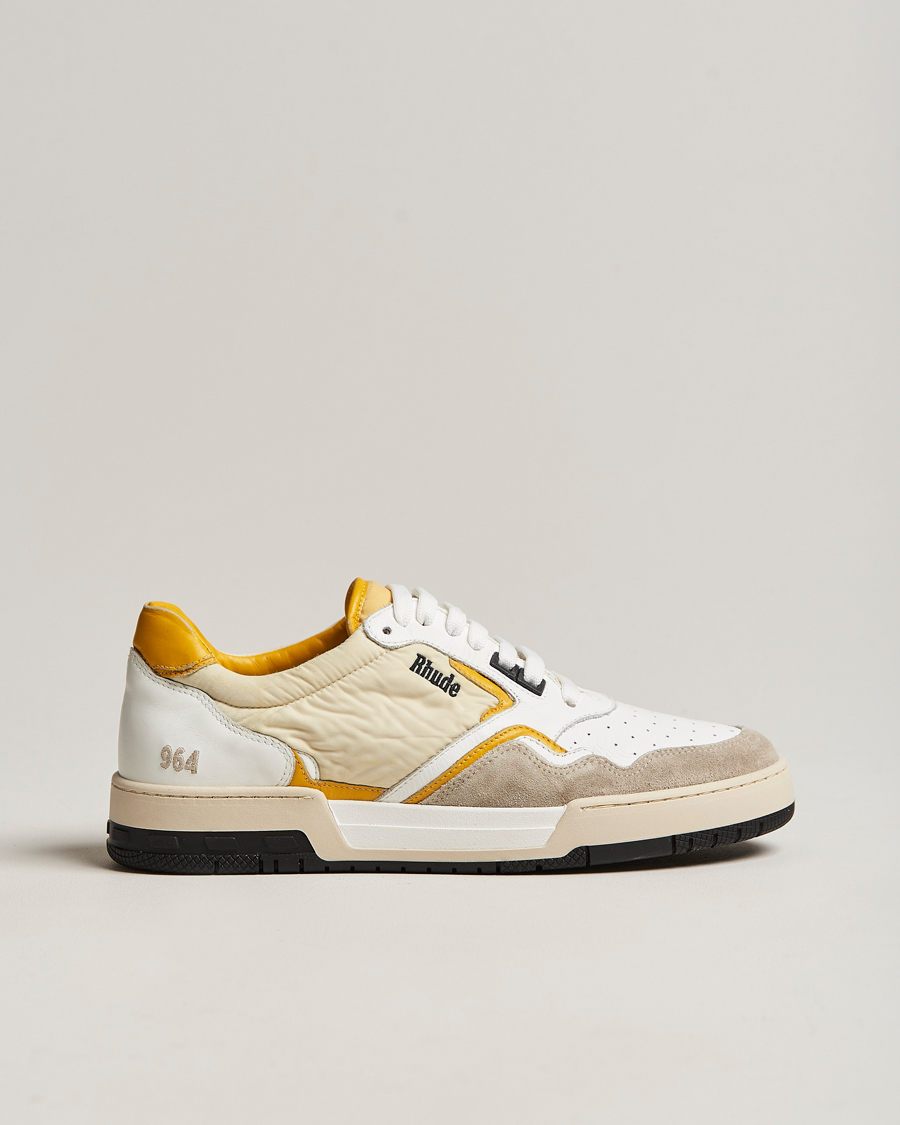 Hombres | Rhude Racing Sneakers White/Beige | Rhude | Racing Sneakers White/Beige