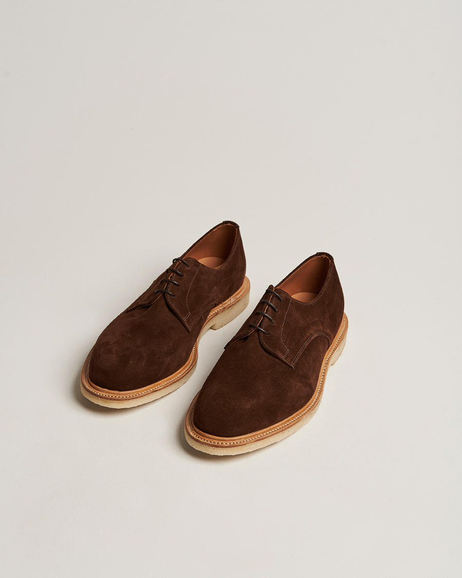 Hombres | Sanders Archie Gibson Suede Derby Polo Snuff | Sanders | Archie Gibson Suede Derby Polo Snuff