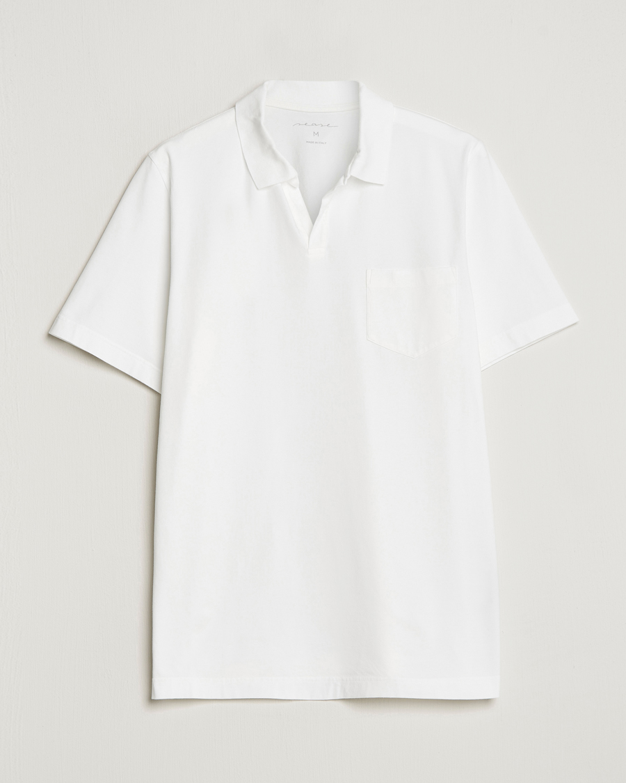 Hombres | Polos | SEASE | Short Sleeve Jersey Polo White