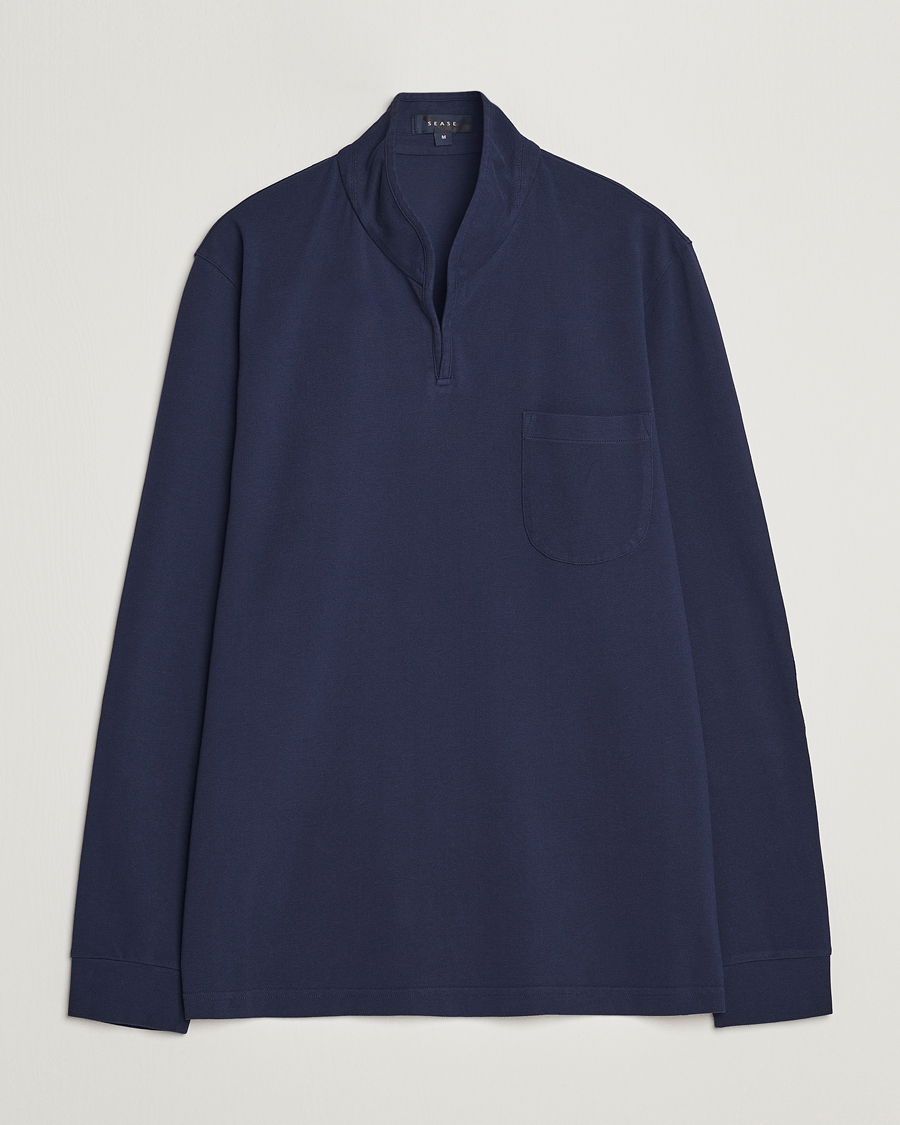 Hombres | Jerséis y prendas de punto | SEASE | Elen Piquet Polo Navy