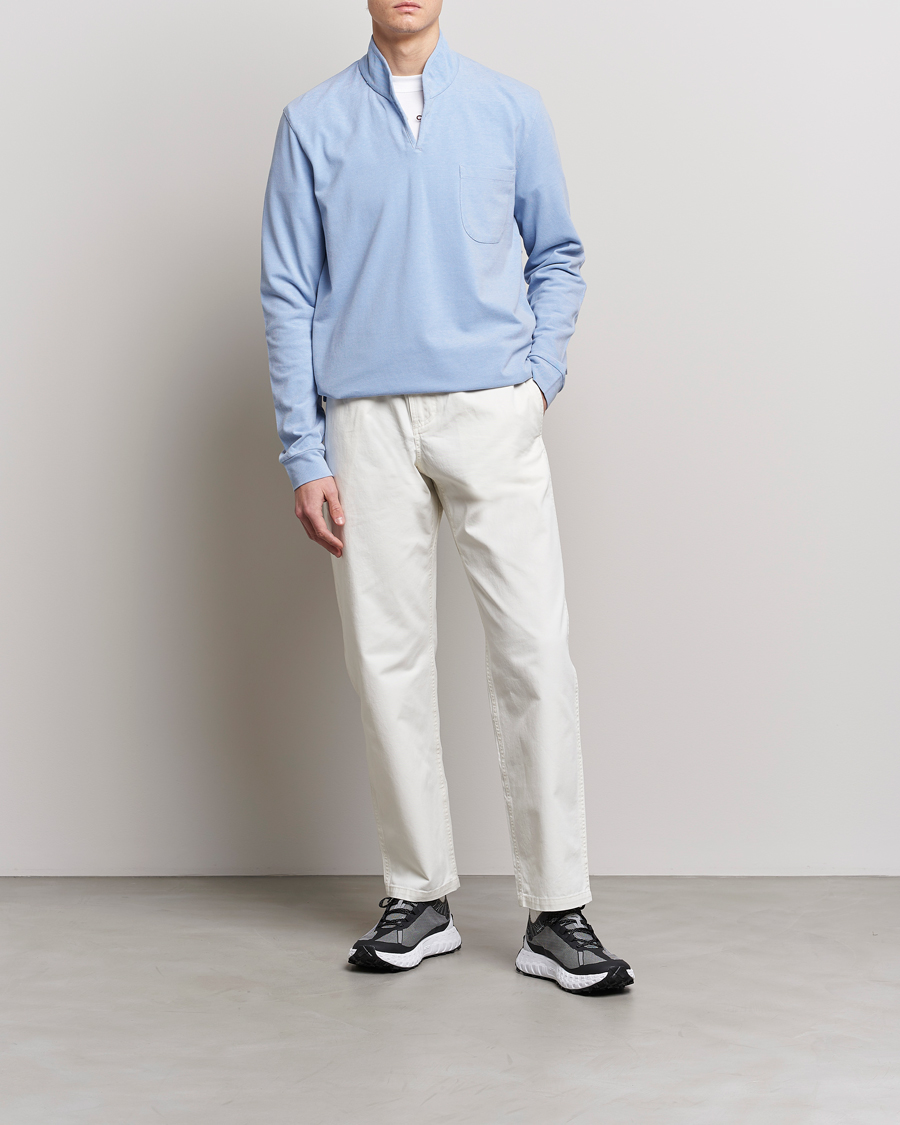 Hombres | Jerséis y prendas de punto | SEASE | Elen Piquet Polo Light Blue