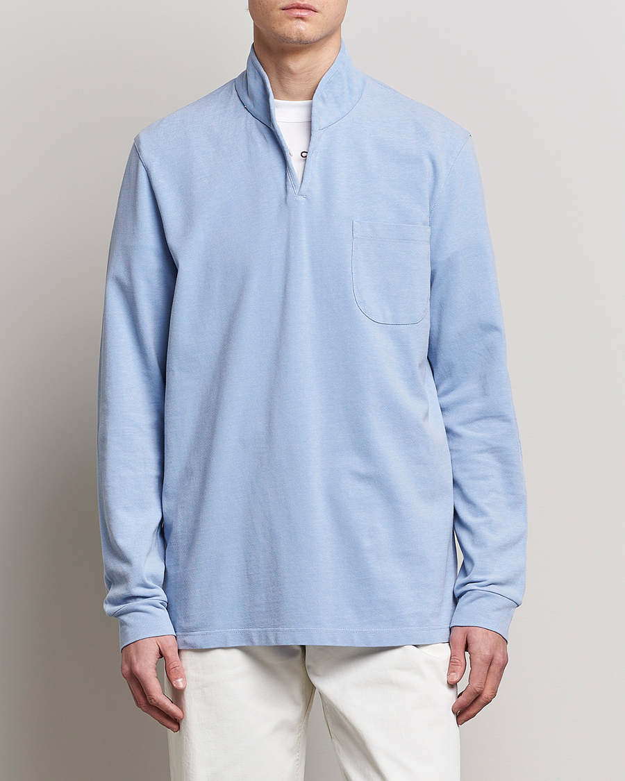 Hombres | Jerséis y prendas de punto | SEASE | Elen Piquet Polo Light Blue