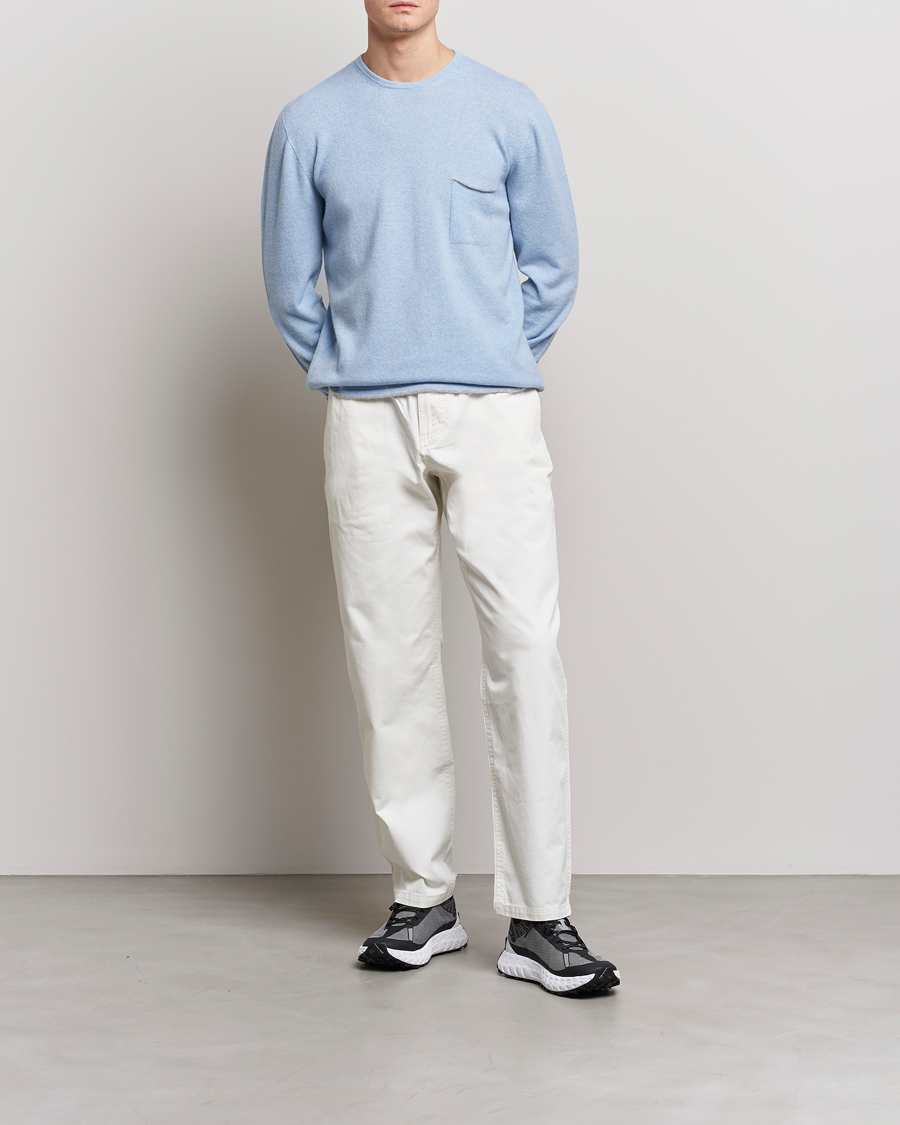 Hombres | Jerséis y prendas de punto | SEASE | Shore 2.0 Cashmere Pullover Sky Blue