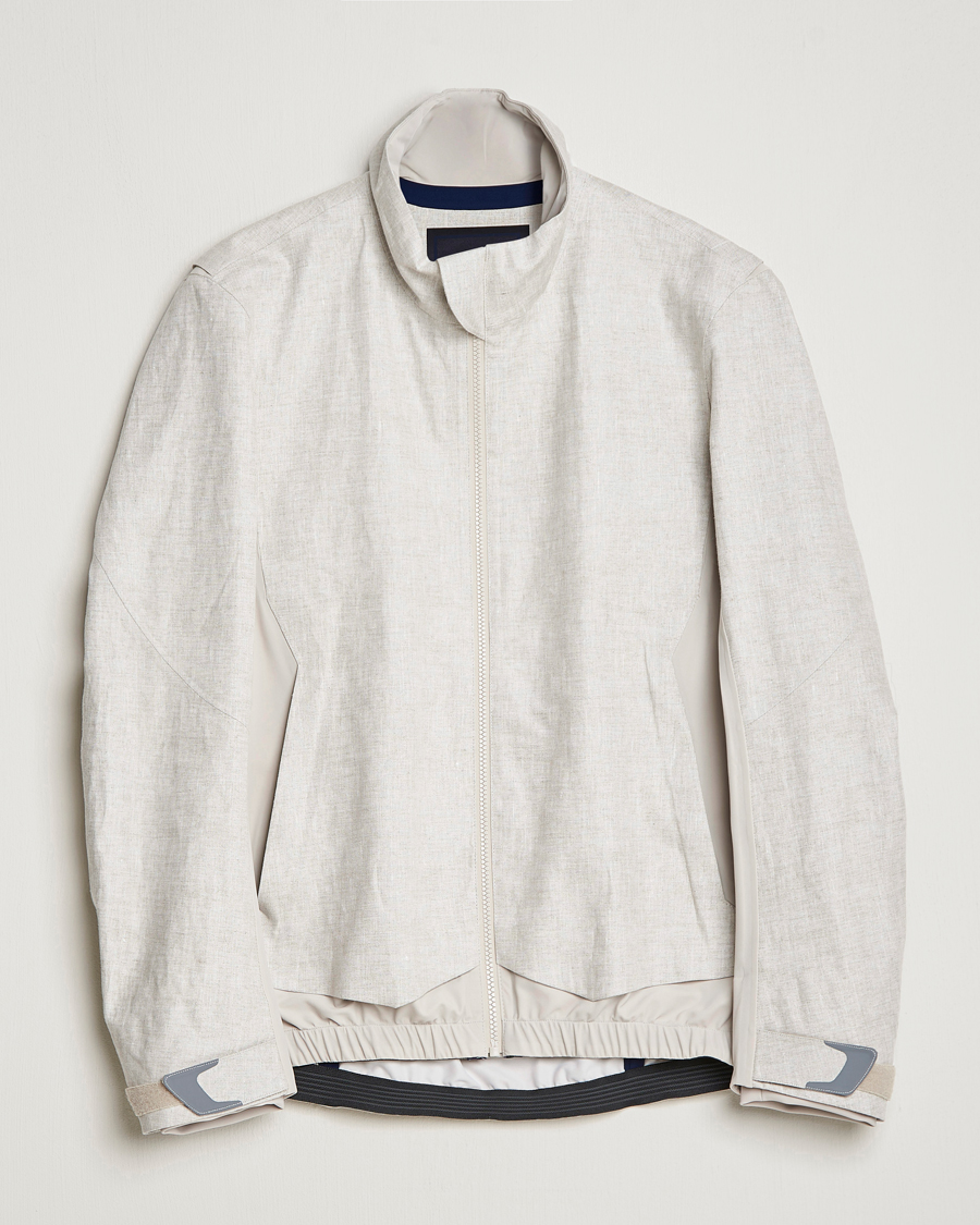 Hombres | Abrigos y chaquetas | SEASE | Windseeker Linen Jacket Light Beige