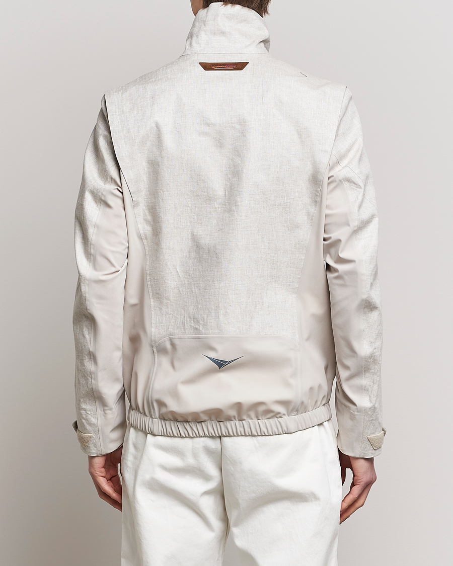 Hombres | Abrigos y chaquetas | SEASE | Windseeker Linen Jacket Light Beige