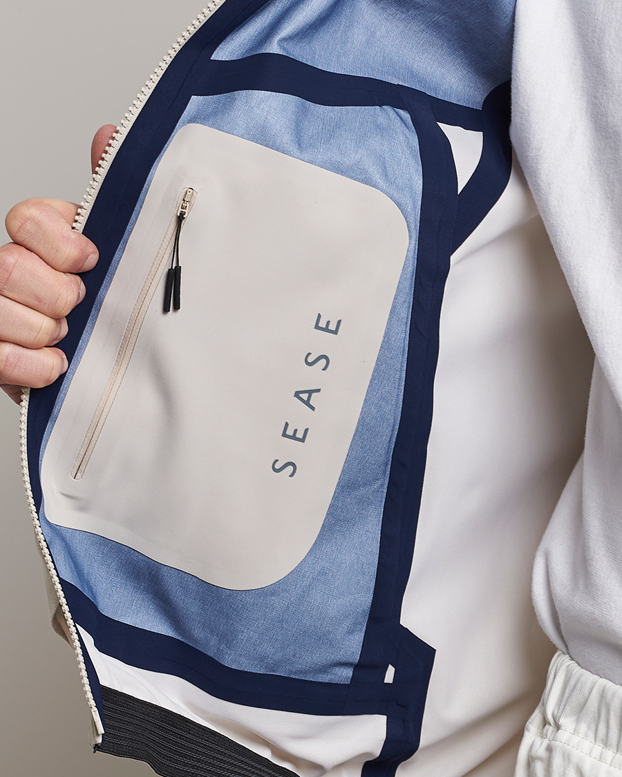 Hombres | Abrigos y chaquetas | SEASE | Windseeker Linen Jacket Light Beige