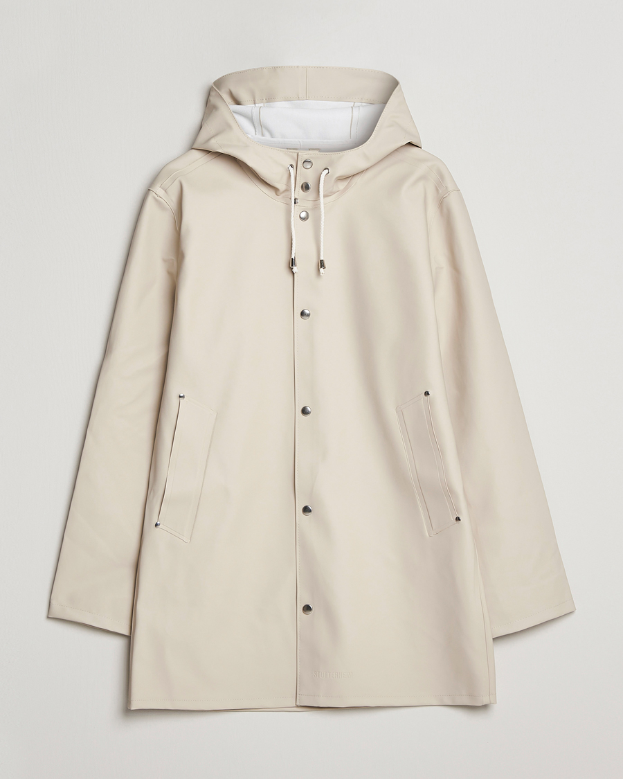 Hombres | Abrigos y chaquetas | Stutterheim | Stockholm Raincoat Oyster Grey