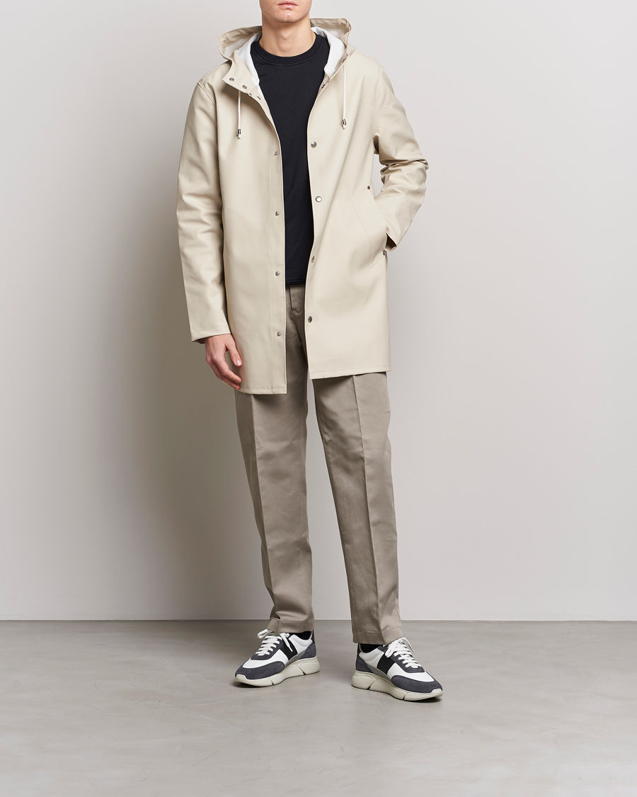 Hombres | Abrigos y chaquetas | Stutterheim | Stockholm Raincoat Oyster Grey