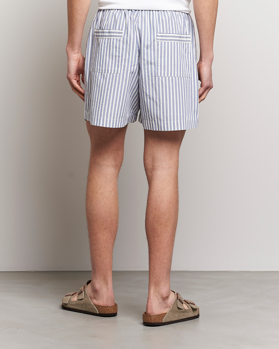 Hombres | Pijamas y batas | Tekla | Poplin Pyjama Shorts Skagen Stripes