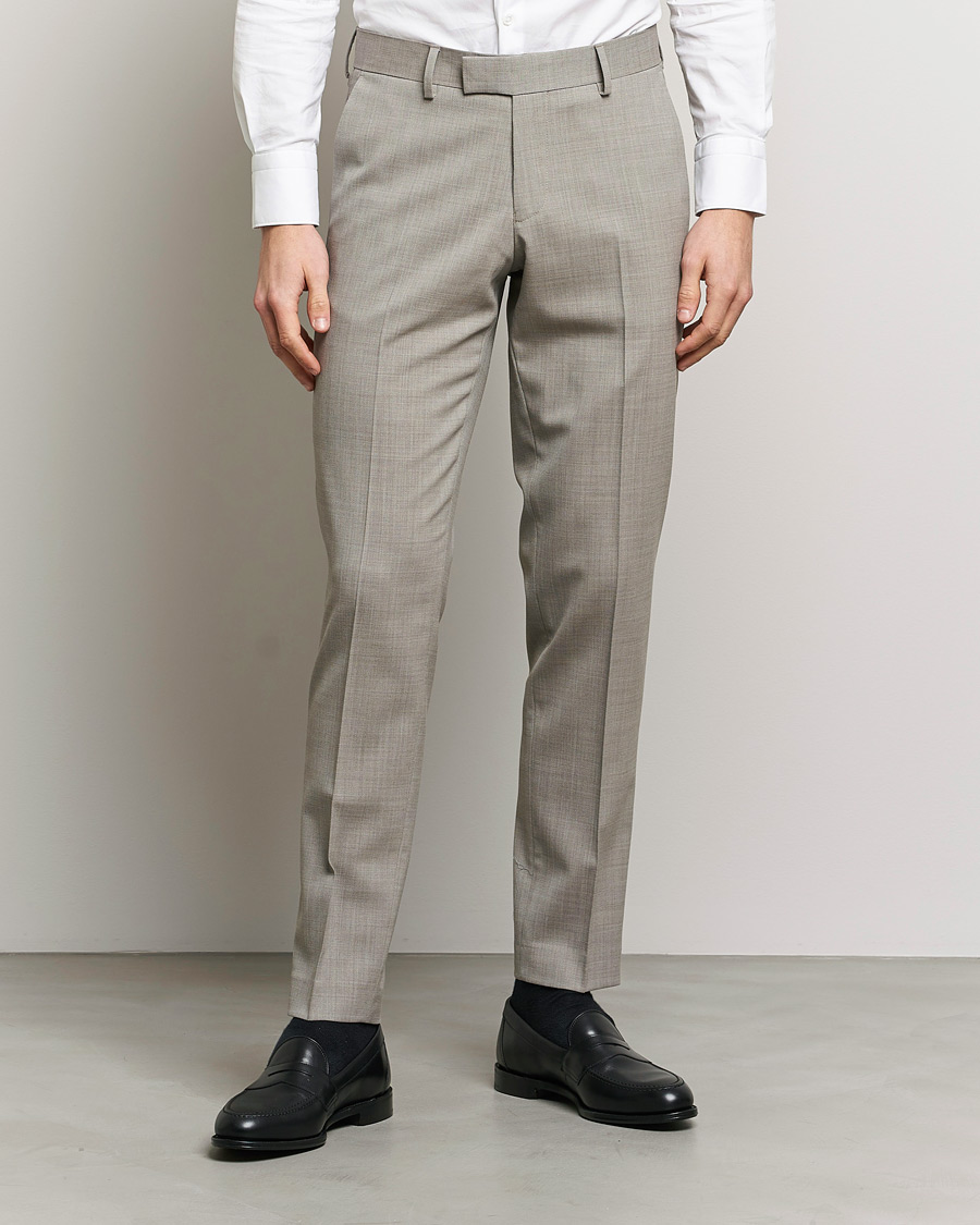 Hombres | Pantalones | Tiger of Sweden | Tordon Wool Trousers Irish Cream