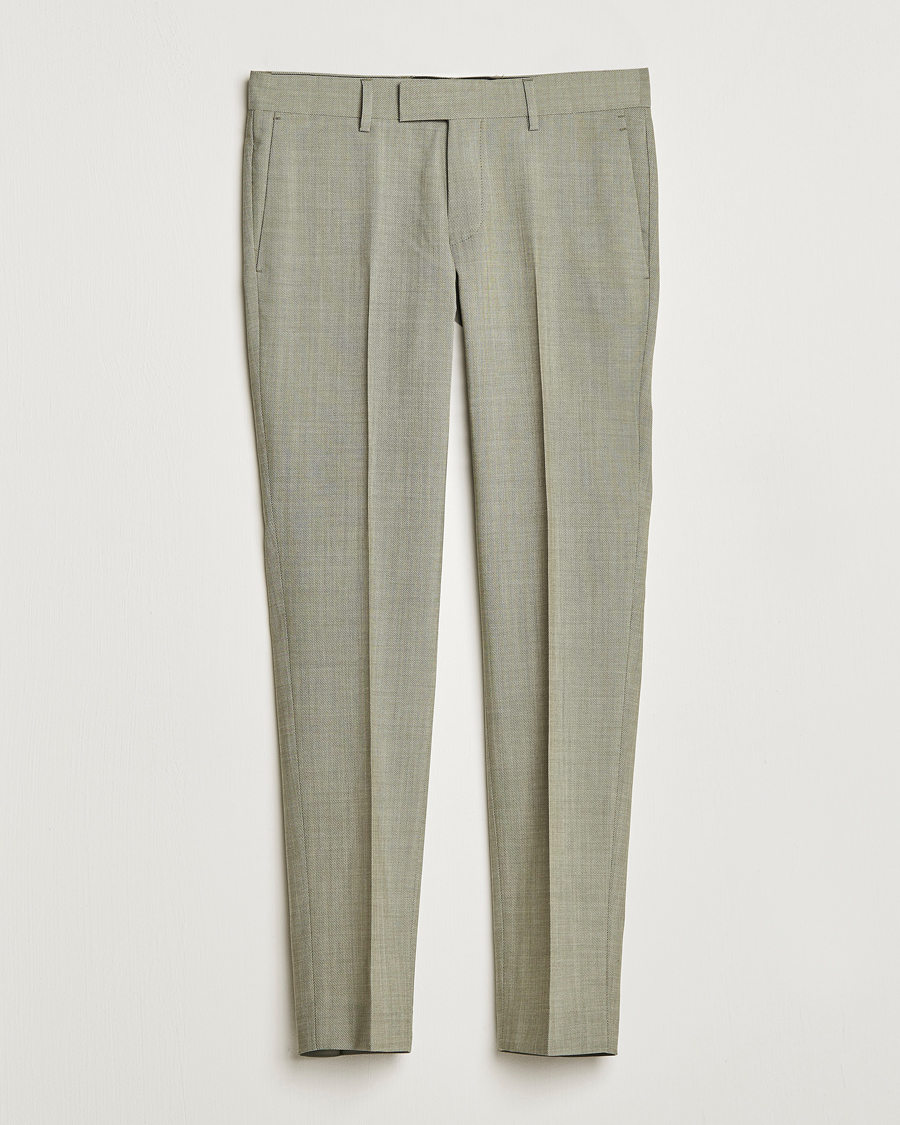 Hombres | Pantalones | Tiger of Sweden | Tordon Wool Trousers Uniform Green