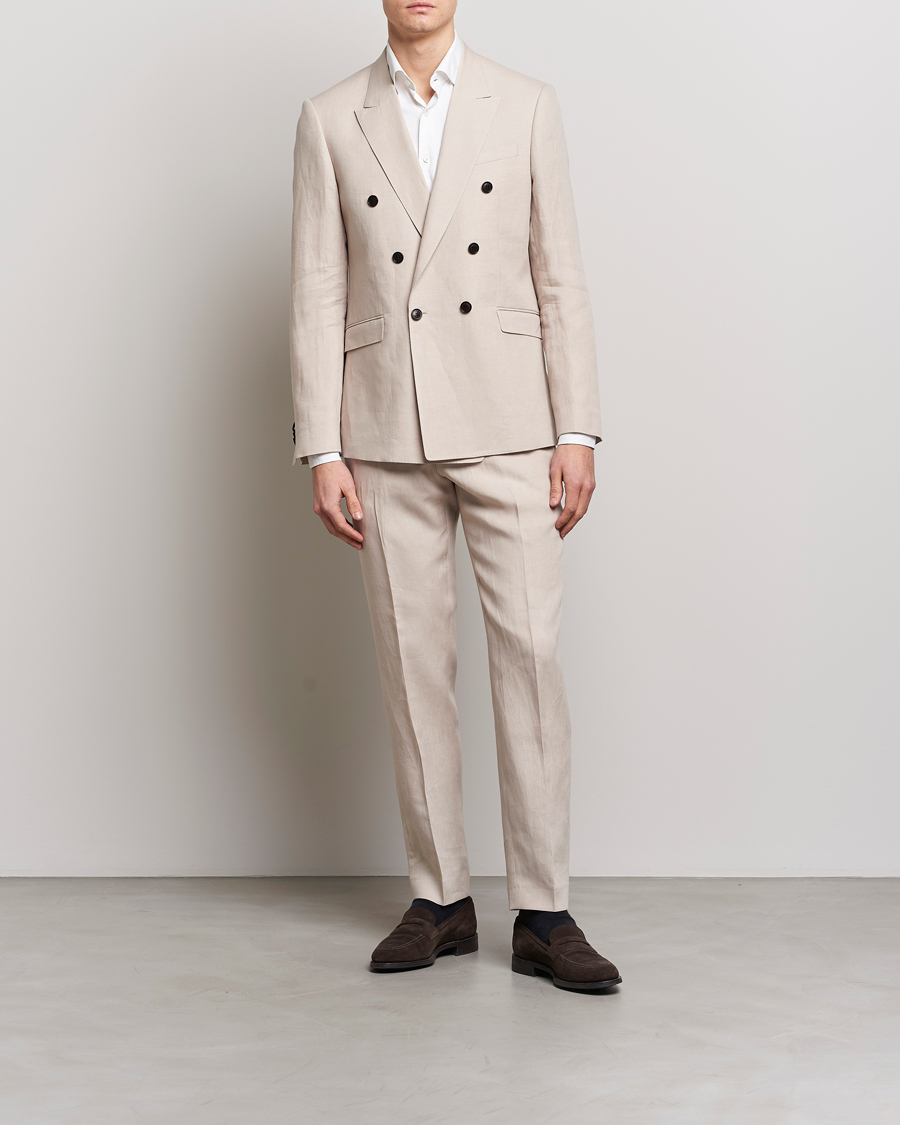 Hombres | Blazers | Tiger of Sweden | Heldin Linen Blazer Cream Sand