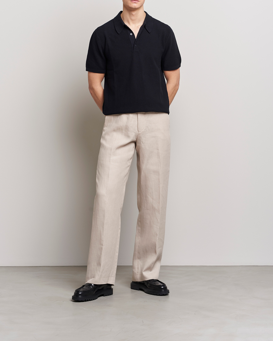 Hombres | Pantalones | Tiger of Sweden | Tayson Linen Trousers Cream Sand