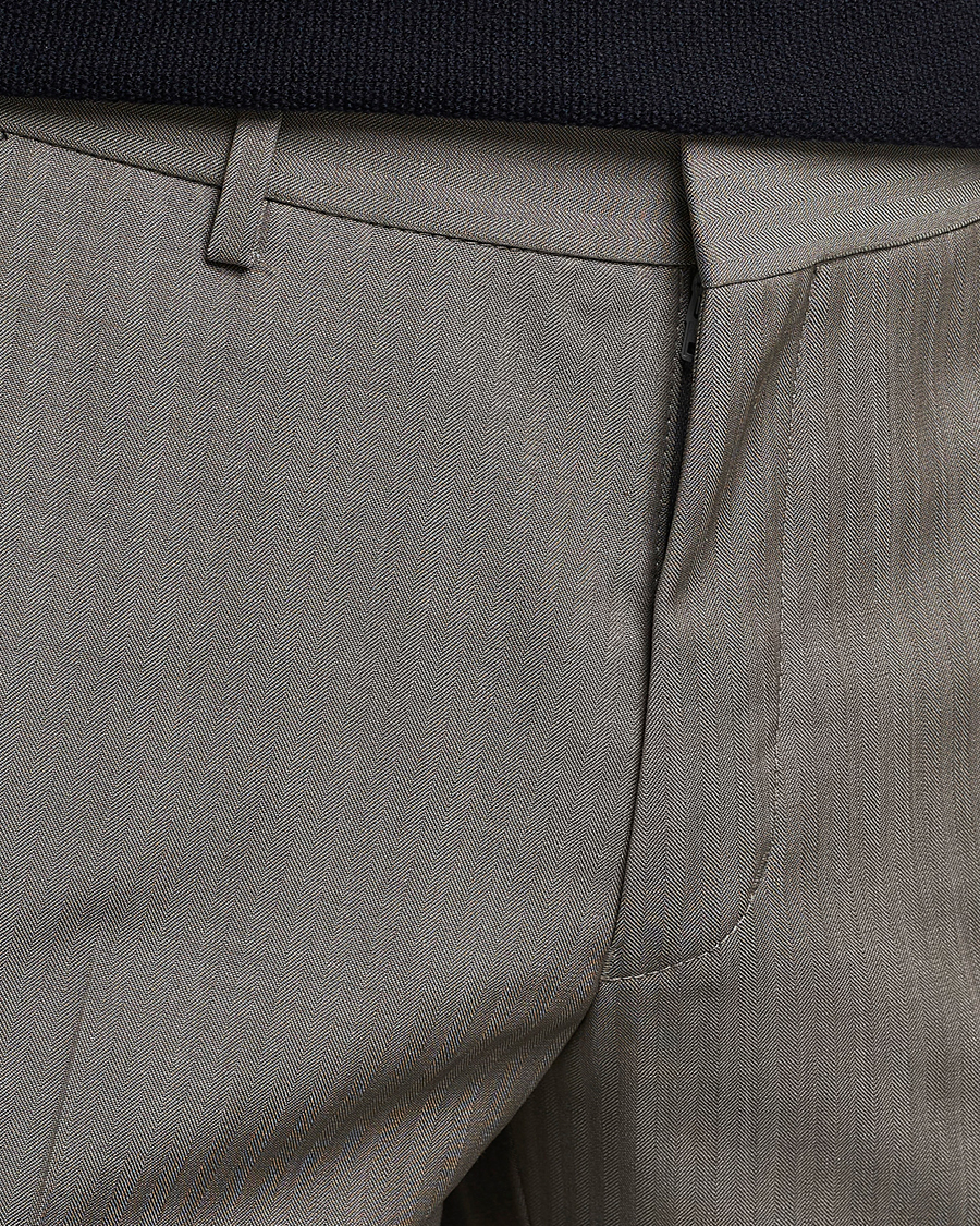 Hombres | Pantalones | Tiger of Sweden | Tenuta Wool Trousers Dark Sand