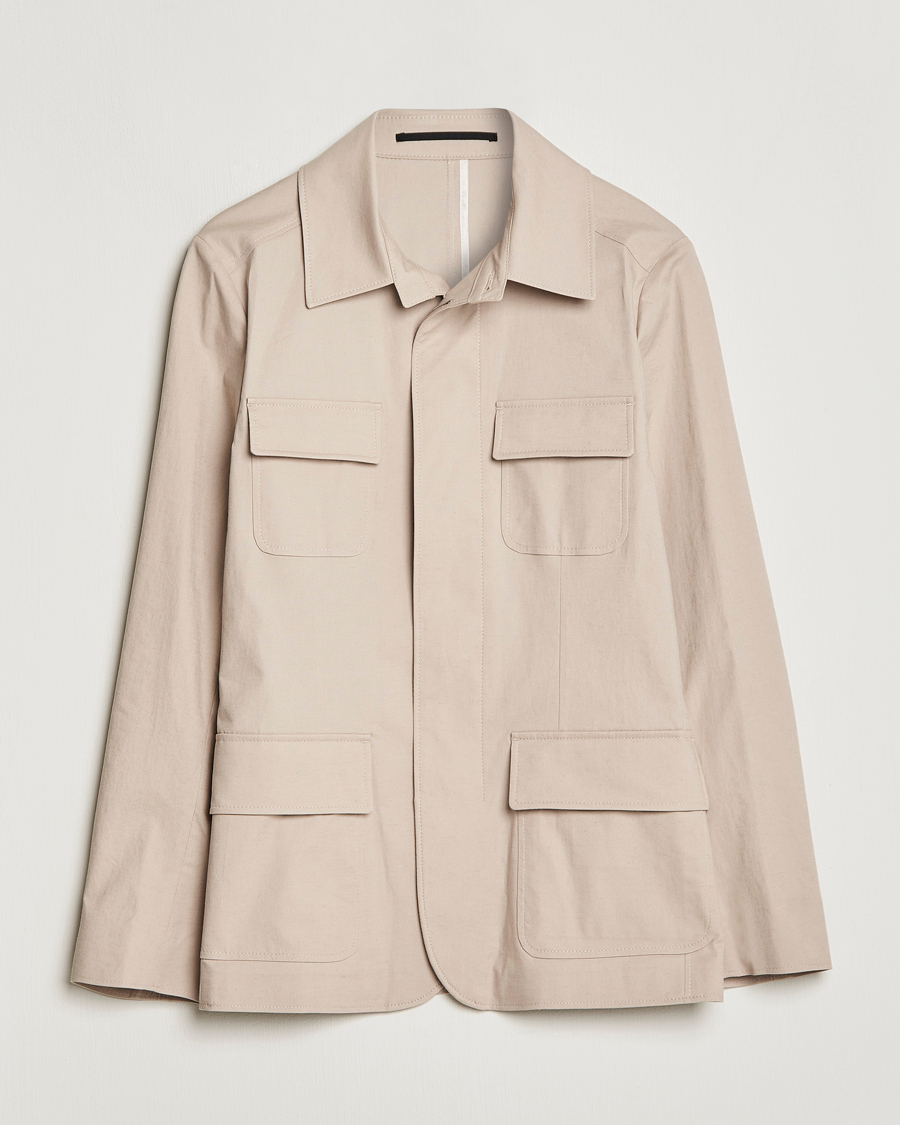 Hombres | Abrigos y chaquetas | Tiger of Sweden | Jora Cotton Linen Jacket Cream Sand