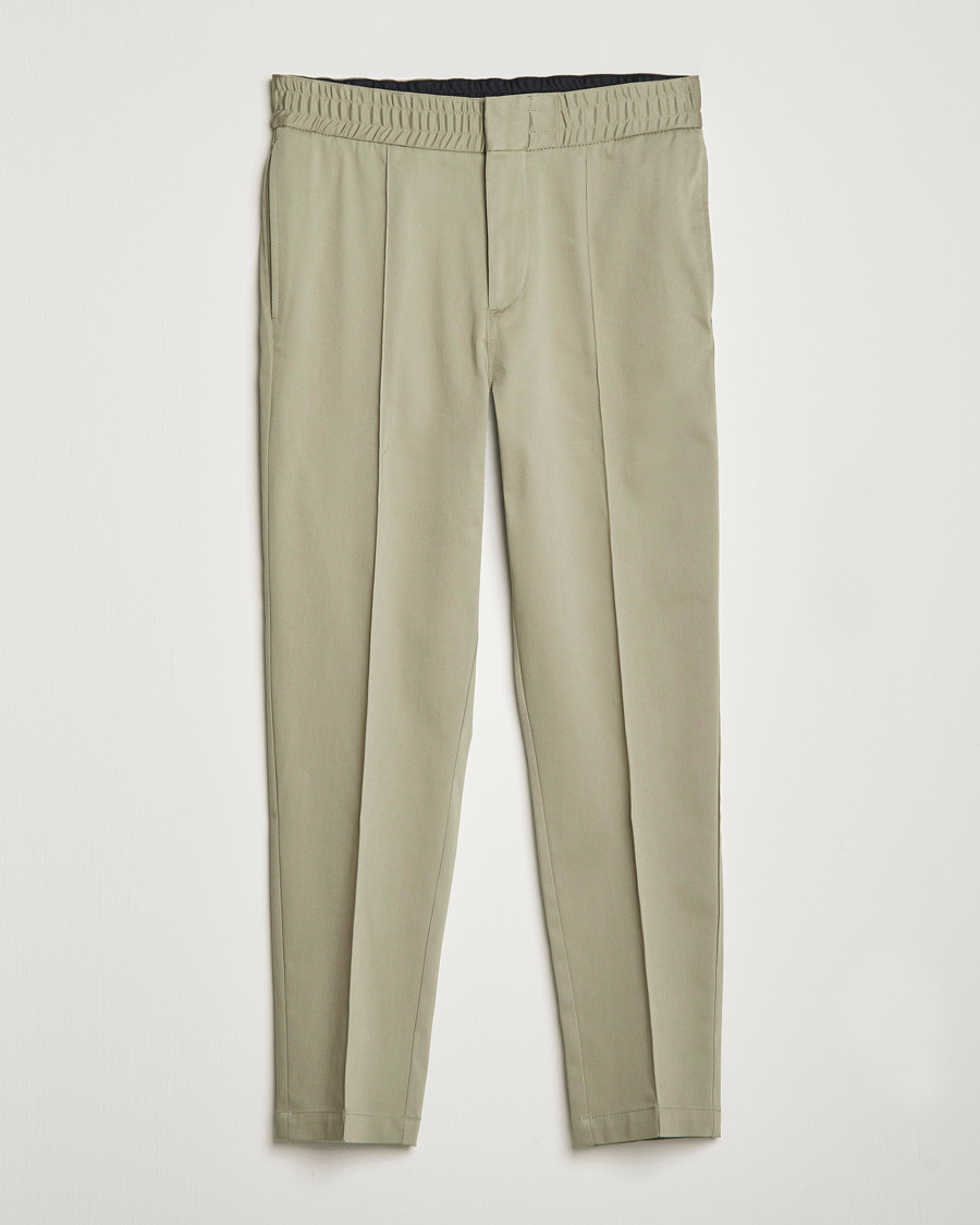 Hombres | Pantalones | Tiger of Sweden | Sosa Cotton Trousers Dusty Green
