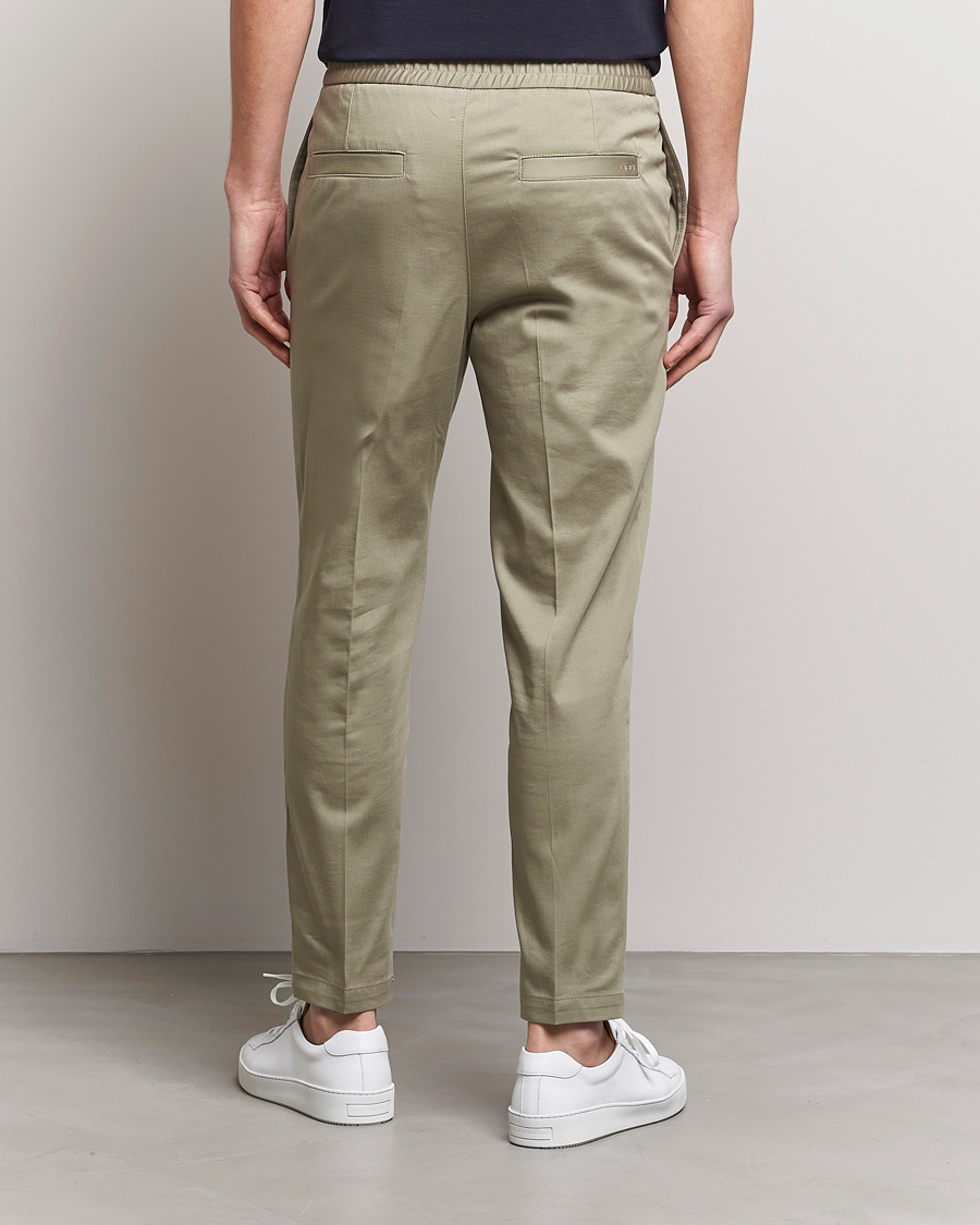 Hombres | Pantalones | Tiger of Sweden | Sosa Cotton Trousers Dusty Green