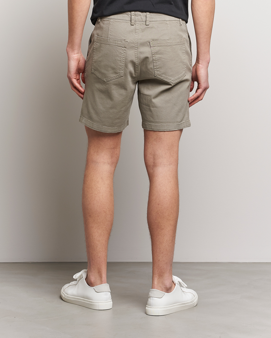 Hombres | Pantalones cortos | Tiger of Sweden | Caid Cotton Shorts Dusty Green