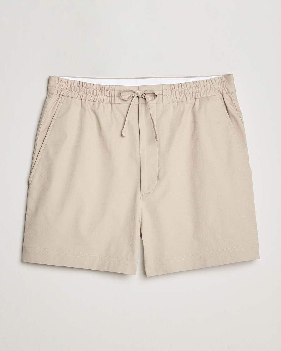 Hombres | Pantalones cortos | Tiger of Sweden | Birch Linen Shorts Cream Sand