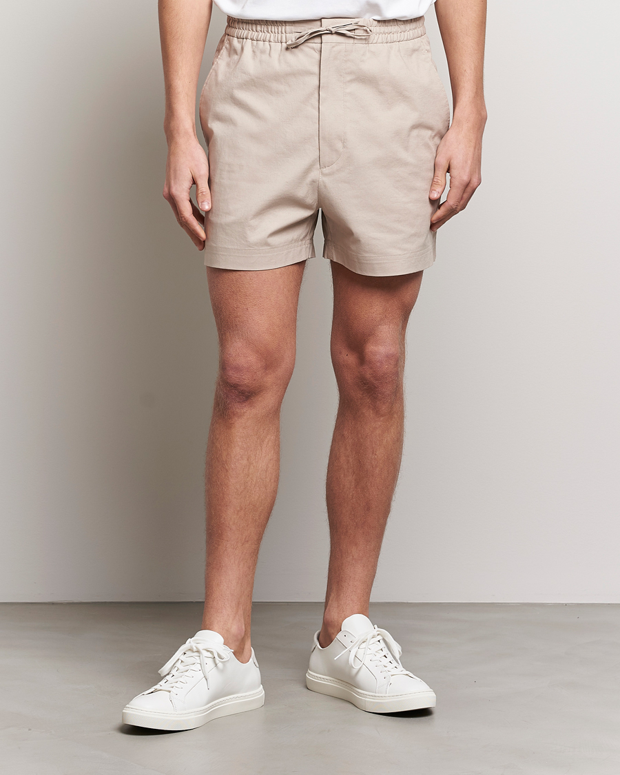 Hombres | Pantalones cortos | Tiger of Sweden | Birch Linen Shorts Cream Sand