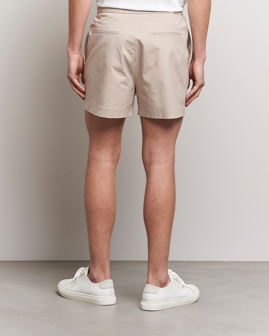 Hombres | Pantalones cortos | Tiger of Sweden | Birch Linen Shorts Cream Sand