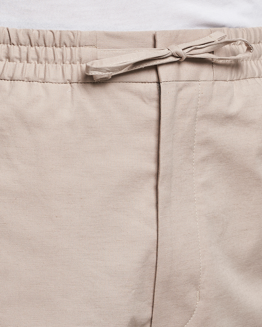 Hombres | Pantalones cortos | Tiger of Sweden | Birch Linen Shorts Cream Sand