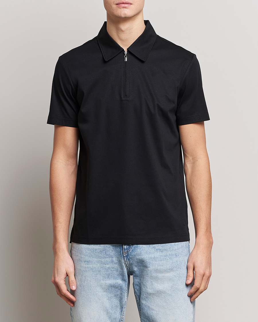 Hombres | Camisas | Tiger of Sweden | Laron Mercerized Cotton Shirt Black