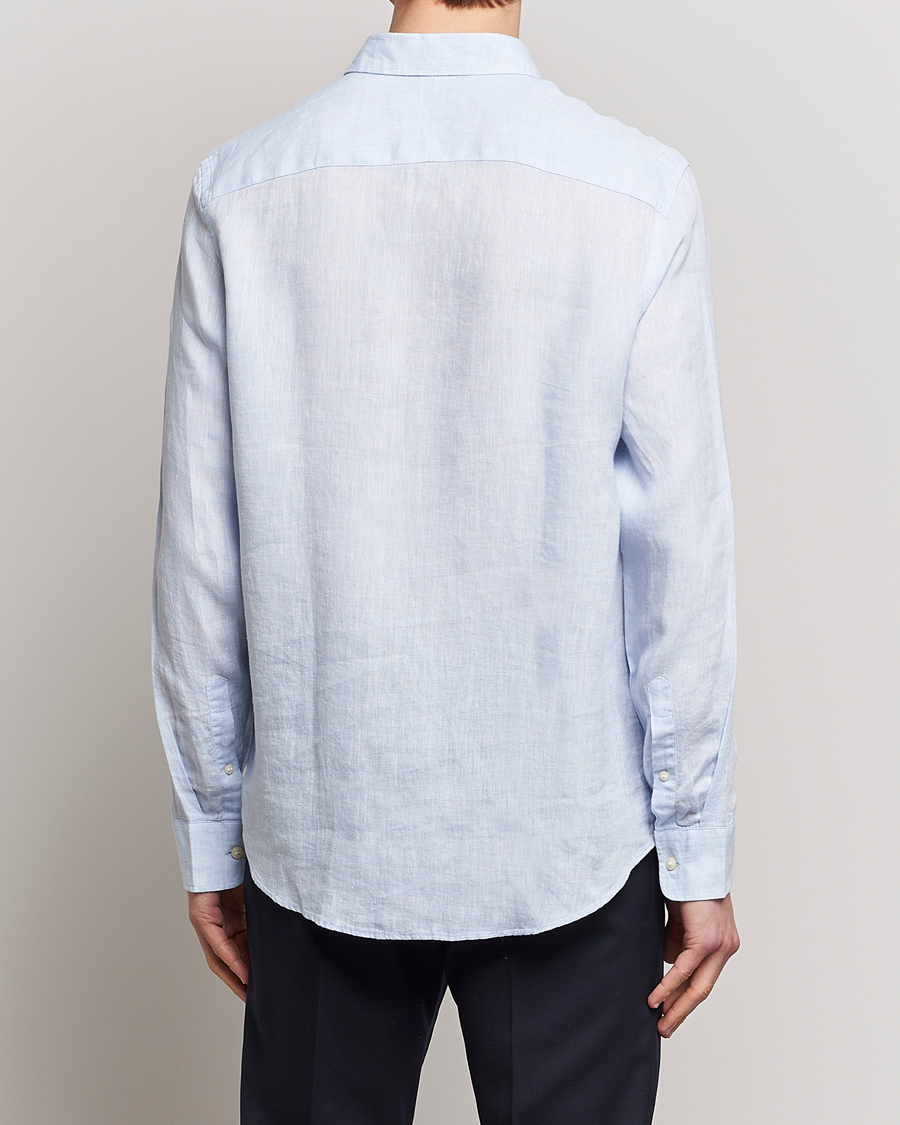 Hombres | Camisas | Tiger of Sweden | Sankt Linen Shirt Light Blue