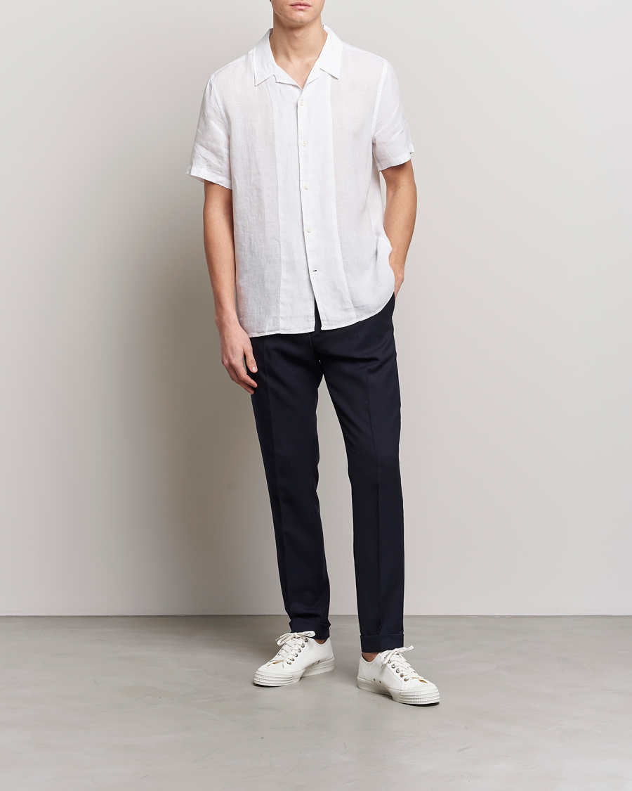 Hombres | Camisas | Tiger of Sweden | Riccerdo Linen Shirt Pure White