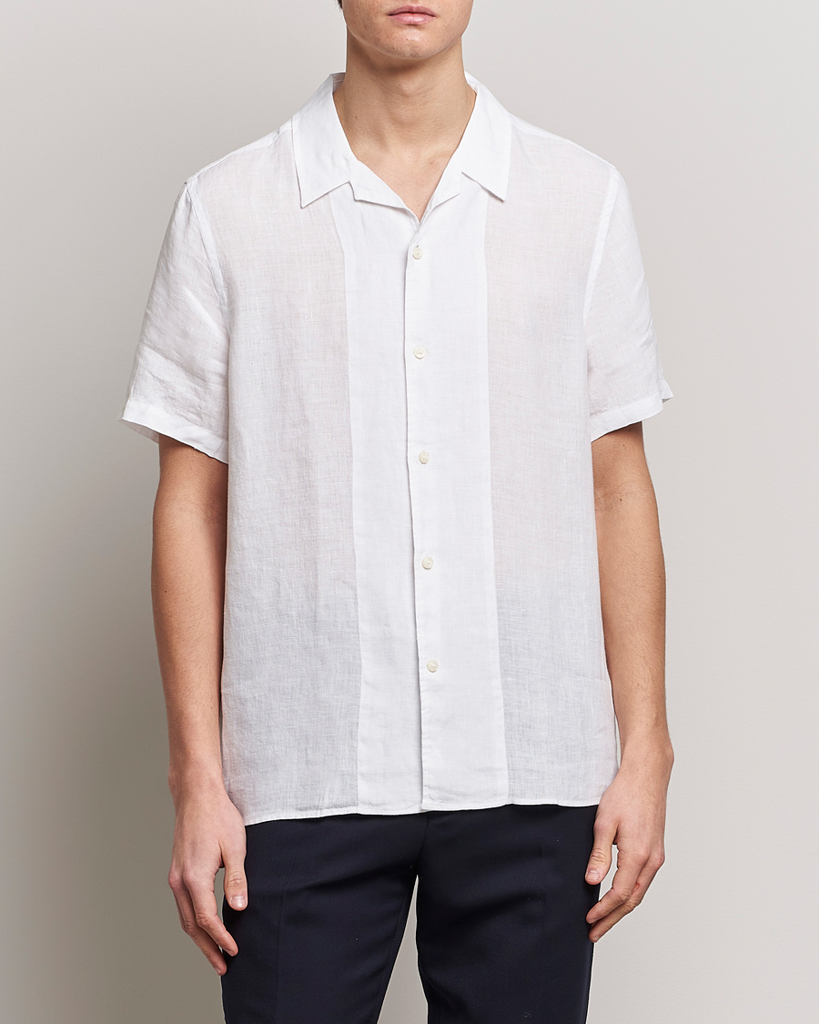 Hombres | Camisas | Tiger of Sweden | Riccerdo Linen Shirt Pure White