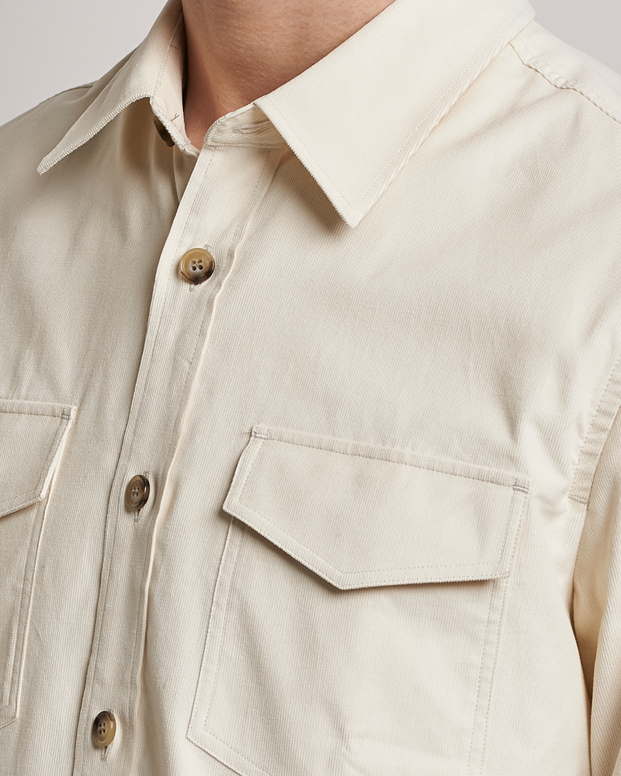 Hombres | Camisas | Tiger of Sweden | Arnou Cotton Overshirt Papirus