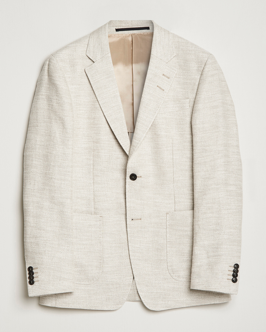 Hombres | Blazers | Tiger of Sweden | Jeffery Hampa Cotton Jacket Light Ivory
