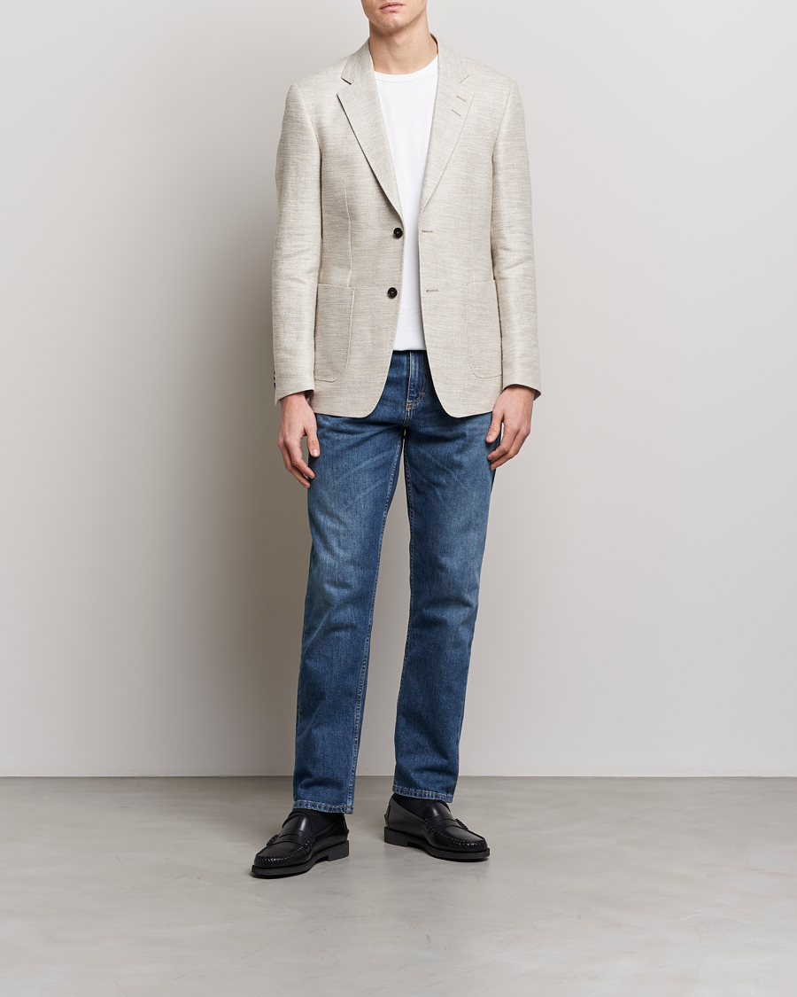 Hombres | Blazers | Tiger of Sweden | Jeffery Hampa Cotton Jacket Light Ivory