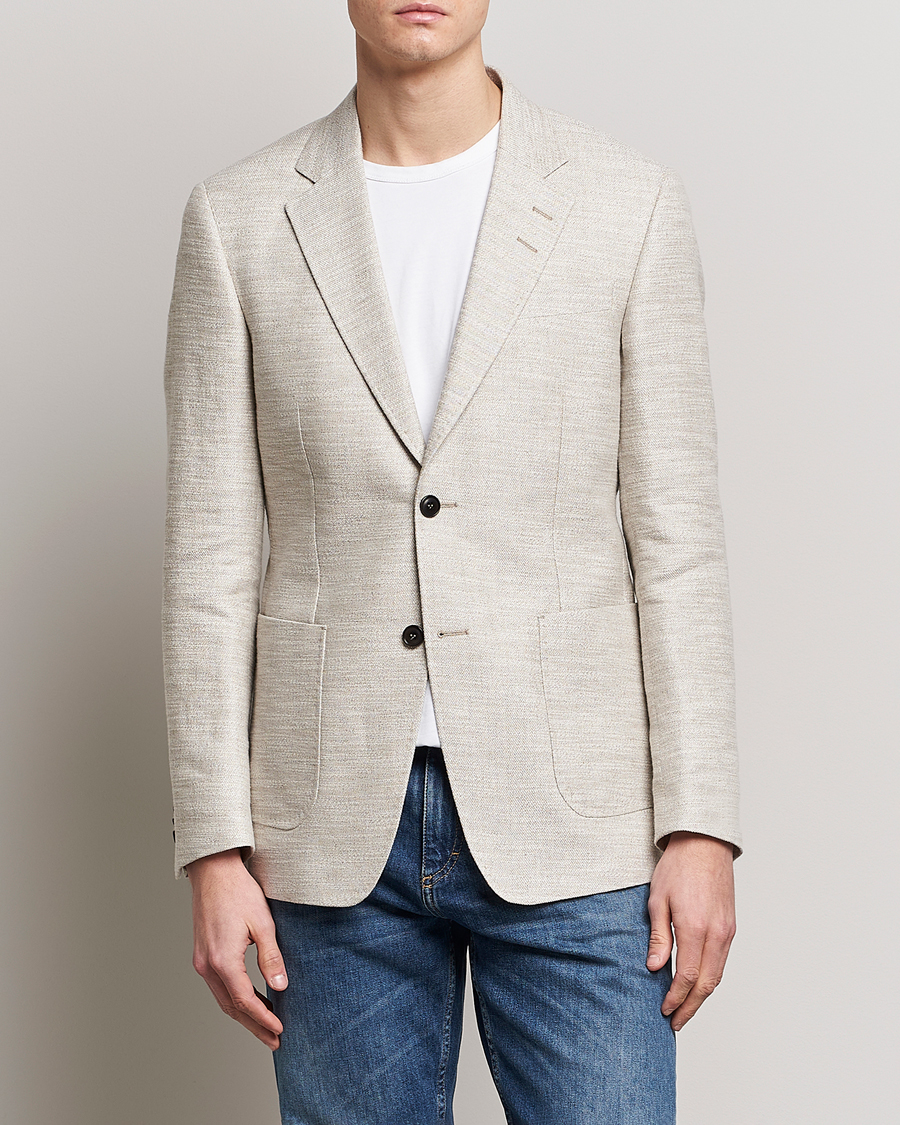 Hombres | Blazers | Tiger of Sweden | Jeffery Hampa Cotton Jacket Light Ivory