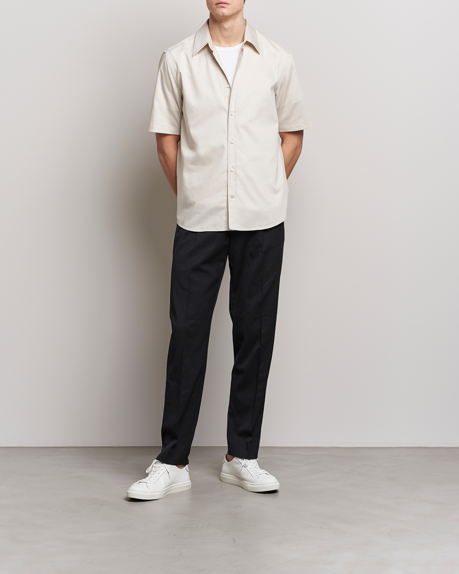Hombres | Camisas | Tiger of Sweden | Enree Lyocell Shirt Light Ivory