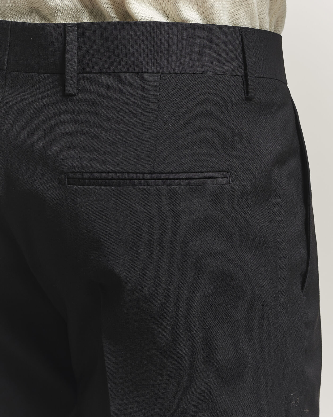 Hombres | Pantalones | Tiger of Sweden | Tenuta Wool Travel Suit Trousers Black