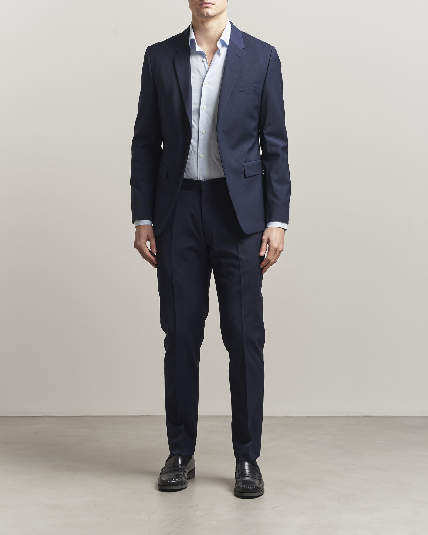 Hombres | Pantalones | Tiger of Sweden | Tenuta Wool Travel Suit Trousers Royal Blue