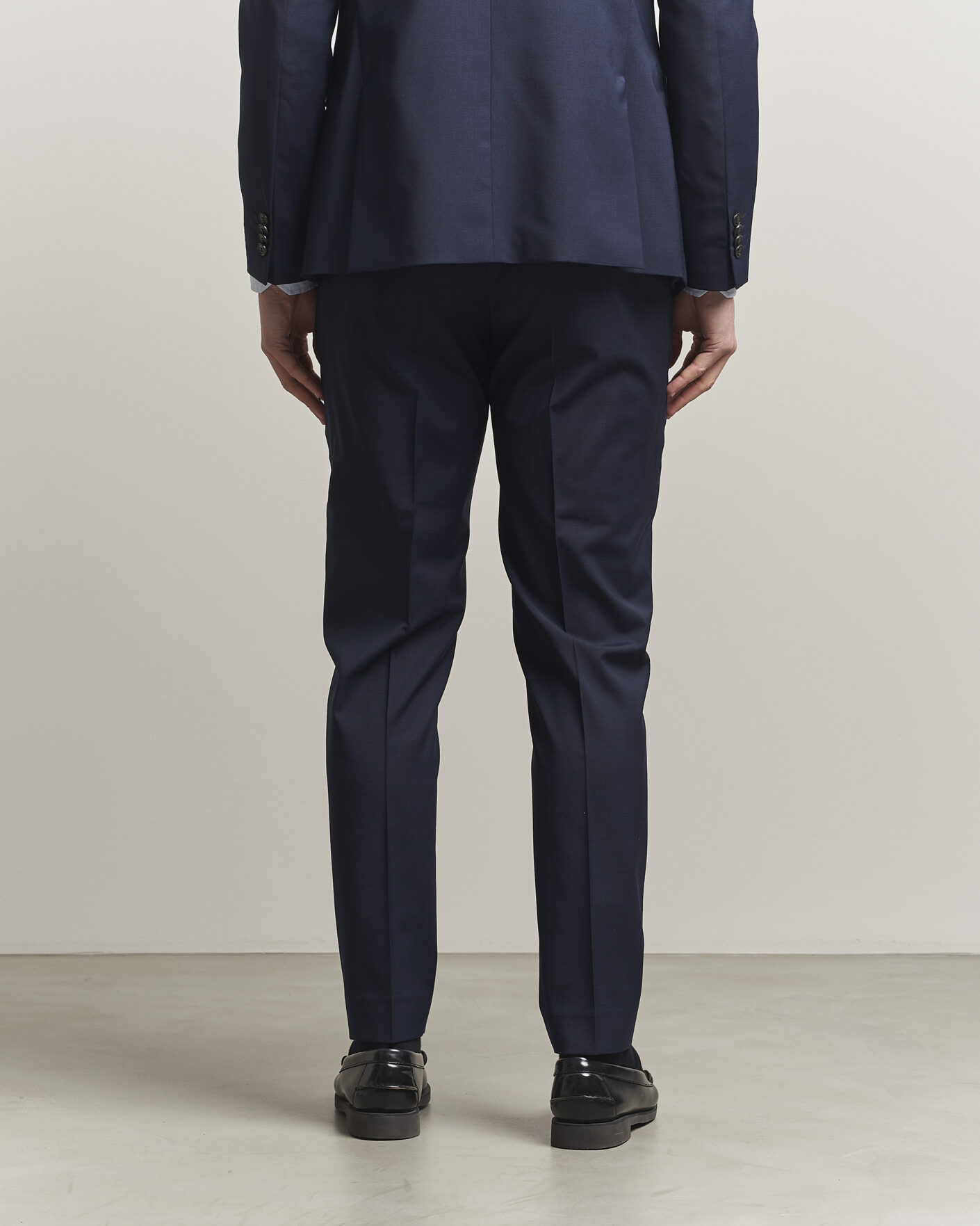 Hombres | Pantalones | Tiger of Sweden | Tenuta Wool Travel Suit Trousers Royal Blue