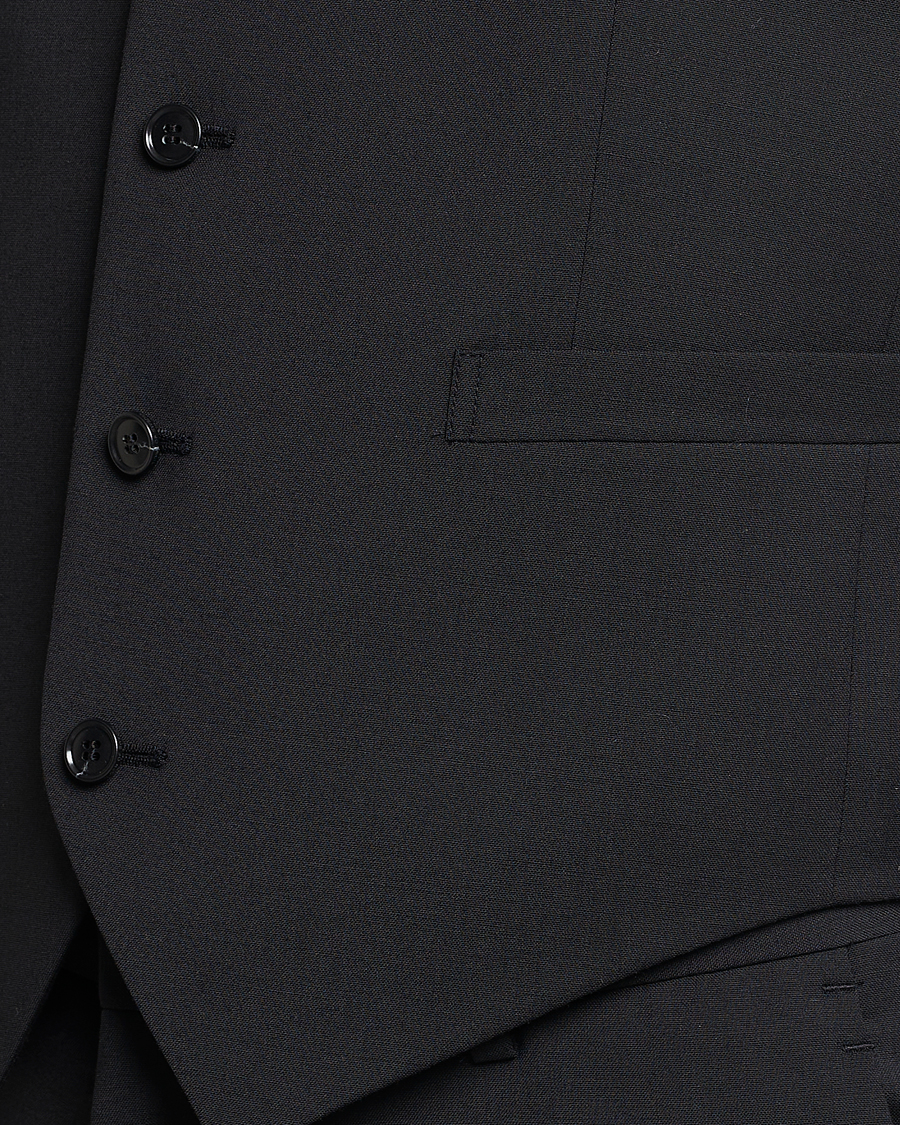 Hombres | Blazers | Tiger of Sweden | Wayde Wool Travel Waistcoat Black